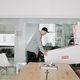 David Fischer in the Highsnobiety office in New York City